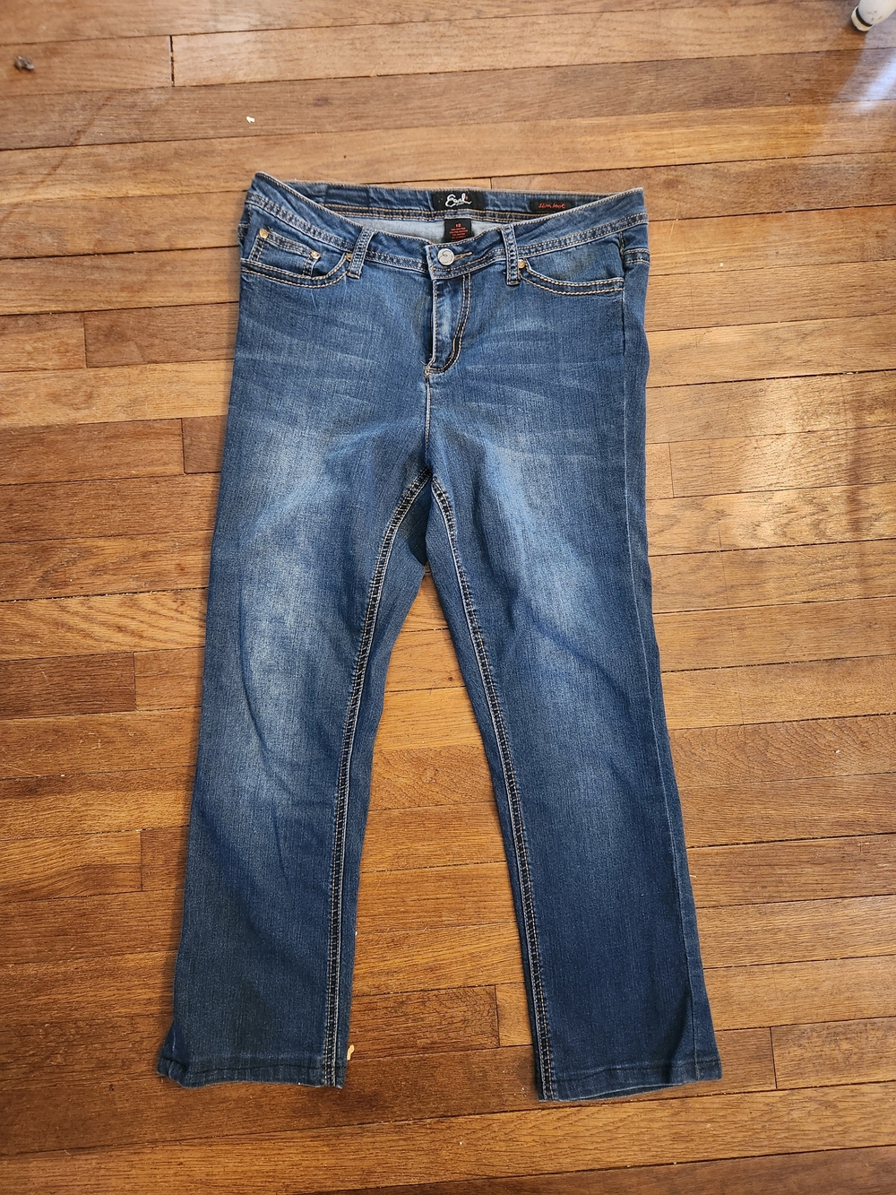 Earl Jeans Women's Blue Boot-Cut Stretch Jeans